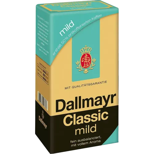 Кава мелена 500 гр. Dallmayr Classic Mild (50% без кофеїну)