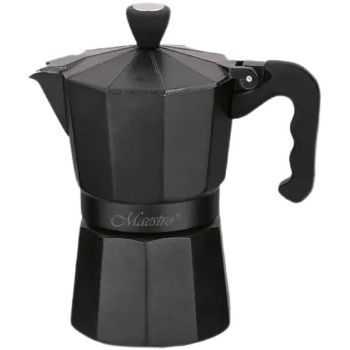 Кавоварка гейзерна 150 мл Espresso Moka Maestro MR-1666-3-BLACK