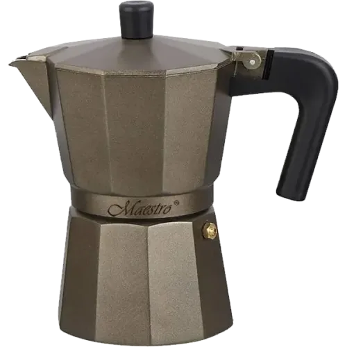 Гейзерная кофеварка 150 мл Espresso Moka Maestro MR-1666-3-BROWN